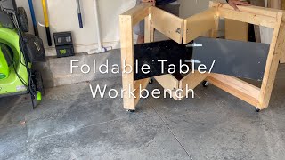 Foldable workbench Built by DesiDIYER with Worst possible skills  using 70clearance amp recycledwood [upl. by Nosahc]