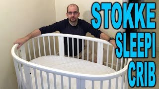 Assembling a STOKKE SLEEPI Crib in 28 minutes Time Lapse  Assembly and Review  Clueless Dad [upl. by Neiman419]