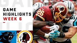 Panthers vs Redskins Week 6 Highlights  NFL 2018 [upl. by Allsopp]