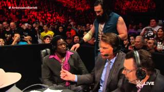 Dean Ambrose vs Bad News Barrett Raw March 2 2015 [upl. by Eeliak66]