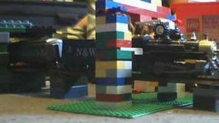 train crash in lego wash [upl. by Eillom]