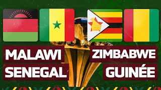 🔴🎥 🇲🇼 🇸🇳 MALAWI  SENEGAL  🇸🇳 🇬🇳 ZIMBABWE  GUINEE  CAN 2021 EN LIVE  DIRECT [upl. by Nahtanhoj]