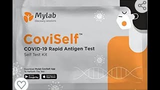 how to use covid 19 home test kit  my lab covid testing kit video [upl. by Aremmat156]