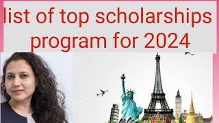 Top abroad Scholarships for 2024 [upl. by Efinnej]