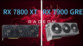 AMD Radeon RX 7800 XT VS RX 7900 GRE Benchmakr   1080p 1440p 4K  In 10 Games [upl. by Miki222]