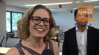 VIDEO Sinema mum on campaign spending reelection plans [upl. by Bortz]