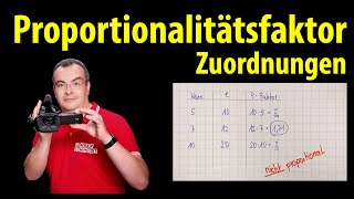 Proportionalitätsfaktor  Zuordnungen einfach erklärt  Lehrerschmidt [upl. by Odrarebe]