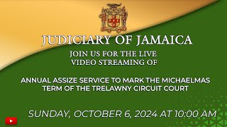 Annual Assize Service To Mark The Michaelmas Term of the Trelawny Circuit Court [upl. by Gerrit]