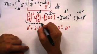 Fourier Transform Gaussian signal no audio just follow the math [upl. by Adar]