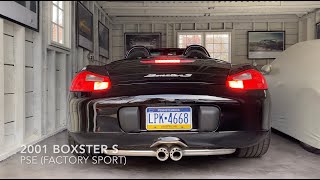 2001 Boxster S Exhaust Comparison 4K [upl. by Wohlert]