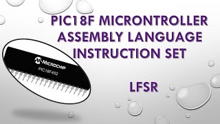 LFSR INSTRUCTION LOAD FILE SELECT REGISTER  REGISTER INDIRECT MODE OF PIC18F MICROCONTROLLER [upl. by Iman]