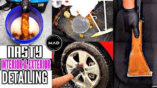 Super Cleaning A Disaster Repo SUV  Nastiest Seats amp Carpet  Insane Car Detailing TRANSFORMATION [upl. by Aramaj208]