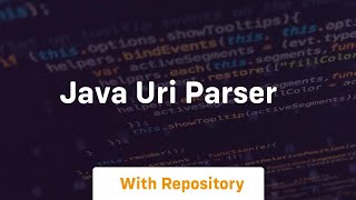 java uri parser [upl. by Zelten]