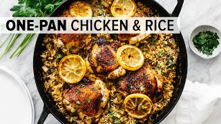 CHICKEN amp RICE  easy amp healthy onepan recipe [upl. by Elleivap]