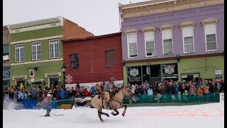 Skijoring 2023 Leadville Colorado [upl. by Lindblad630]