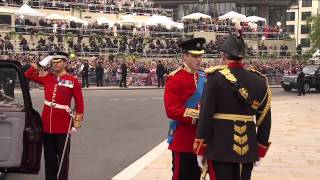 Prince William and Prince Harry arrive at Westminster Abbey [upl. by Mabel]