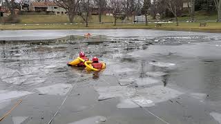 Ice rescue Difficult conditions PL [upl. by Antoinetta]