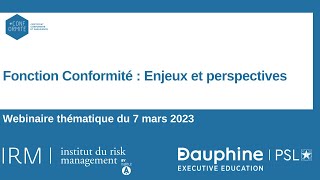 Replay Webinaire du 7 mars 2023 Conformité Mr Christophe Raballand [upl. by Convery81]