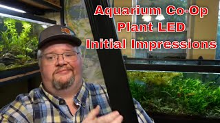 Aquarium CoOp Plant Light  Initial Impressions and Fish room updates [upl. by Miharba350]