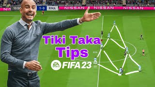 How to play Tiki Taka in fifa 23 [upl. by Natal]