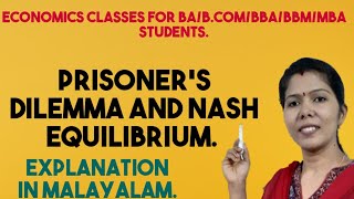 PRISONERS DILEMMA AND NASH EQUILIBRIUM  MALAYALAM EXPLANATION [upl. by Nico]