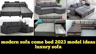 modern L shape sofa come bed luxury sofa ideas 2023 model sofa at home [upl. by Htebazil968]