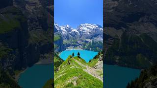 📍 Oeschinensee Switzerland 🇨🇭Follow for daily Swiss Content 🇨🇭 [upl. by Olenta]