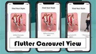 Flutter New Carousel View Tutorial flutter fluttertutorial carousal onlineitskills [upl. by Germana]