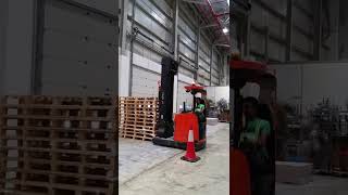 Basic training for reach truck operator shorts forklift [upl. by Horsey]