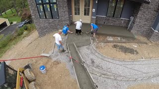 Tying Up Loose Ends Concrete Sidewalk Pour Majestic Ashler Slate Patio and Sealing [upl. by Burger]