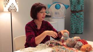 How to Knit a Scarf With Scraps  Knitting Lessons [upl. by Assili]