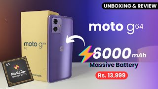 moto g64 5G Unboxing amp First Look ⚡ MTK Dimensity 7025 6000mAh🔋 ₹13999 [upl. by Roana]