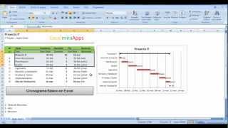 Cronograma Básico en Excel con Recursos Hitos y Tareas de Resumen [upl. by Mhoj]