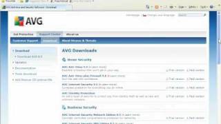 AVG Tutorial  How to download the AVG 90 Installation Package [upl. by Hillel140]