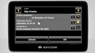 Map Display Settings  NAVIGON Video Tutorial [upl. by Clarine]