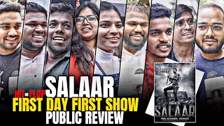 SALAAR Movie  First Day First Show  Public CRAZY Review  Prabhas Prashant Neel [upl. by Ialda418]