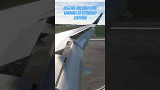 Aegean A321neo landing in Warsaw aviation warsaw warszawa landing airbus a321 shorts butter [upl. by Harriet56]