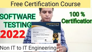 Free Course With Certificate  Software Testing Full Course With Certificate Become Software Tester [upl. by Nnylrac]