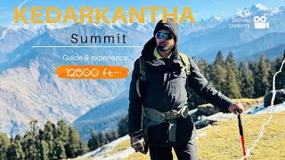 Kedarkantha Summit 2023  Guide amp Experience  Best winter trek in India  Kedarkantha sunrise vlog [upl. by Notgnirra]