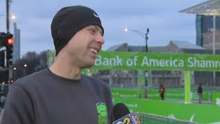 Olympic medalist Galen Rupp participating in Shamrock Shuffle [upl. by Lithea]