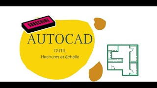 AUTOCAD  Hachure et échelle [upl. by Haibot539]