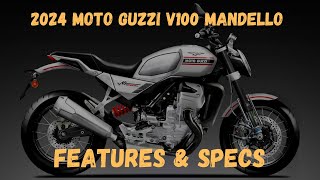 2024 Moto Guzzi V100 Mandello Features amp Specs  Everything to Know [upl. by Norra]