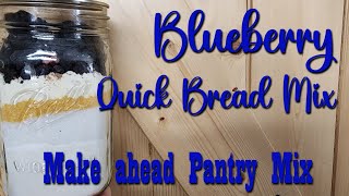 Blueberry Quick Bread or Muffin Mix in a Jar [upl. by Enialahs]