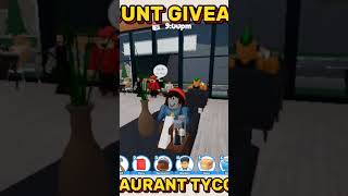 Free restaurant tycoon 2 Roblox account worth 20 roblox shorts [upl. by Barbuto]