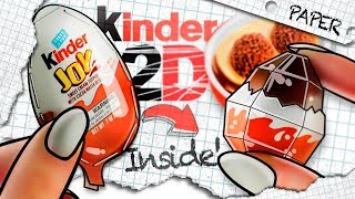 REAL 2D Kinder JOY 😳  DIY [upl. by Uzzia]