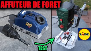 Je test lâ€™affÃ»teuse de foret TIVOLY Drill Doctor XP DD400 avec la perceuse Ã colonne LIDL PARKSIDE [upl. by Kempe346]