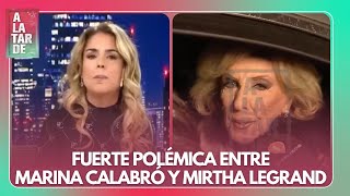 MIRTHA LEGRAND APUNTÓ CONTRA MARINA CALABRÓ [upl. by Nabla]