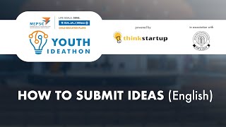 Youth Ideathon 2022 Tutorial  How to Submit Ideas in Teams  English [upl. by Nikos344]