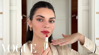 Kendall Jenner’s Guide to “Spring French Girlquot Makeup  Beauty Secrets  Vogue [upl. by Wailoo]