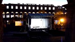 Leonard Cohen  Democracy rehearsal  Pula Arena  01082013 [upl. by Ellinnet]